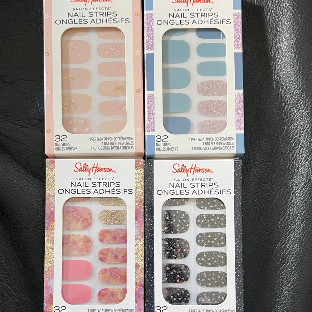 Sally Hansen Salon Effects Nail Strips - Pink, Blue, Black, Gold